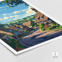 The Cotswolds Wall Art Print - United Kingdom Travel Poster