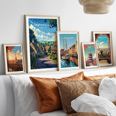 The Cotswolds Wall Art Print - United Kingdom Travel Poster