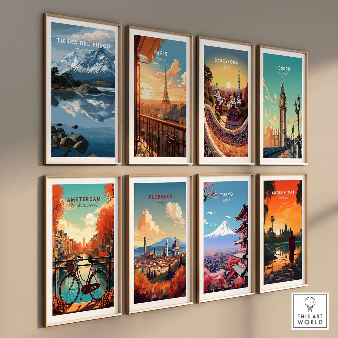 Tierra del Fuego Patagonian Alps Landscape Print | South America Poster and other travel destination posters.