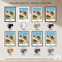 Tirana Albania Skanderbeg Square Art Print | National Monument Poster framed prints in various colors