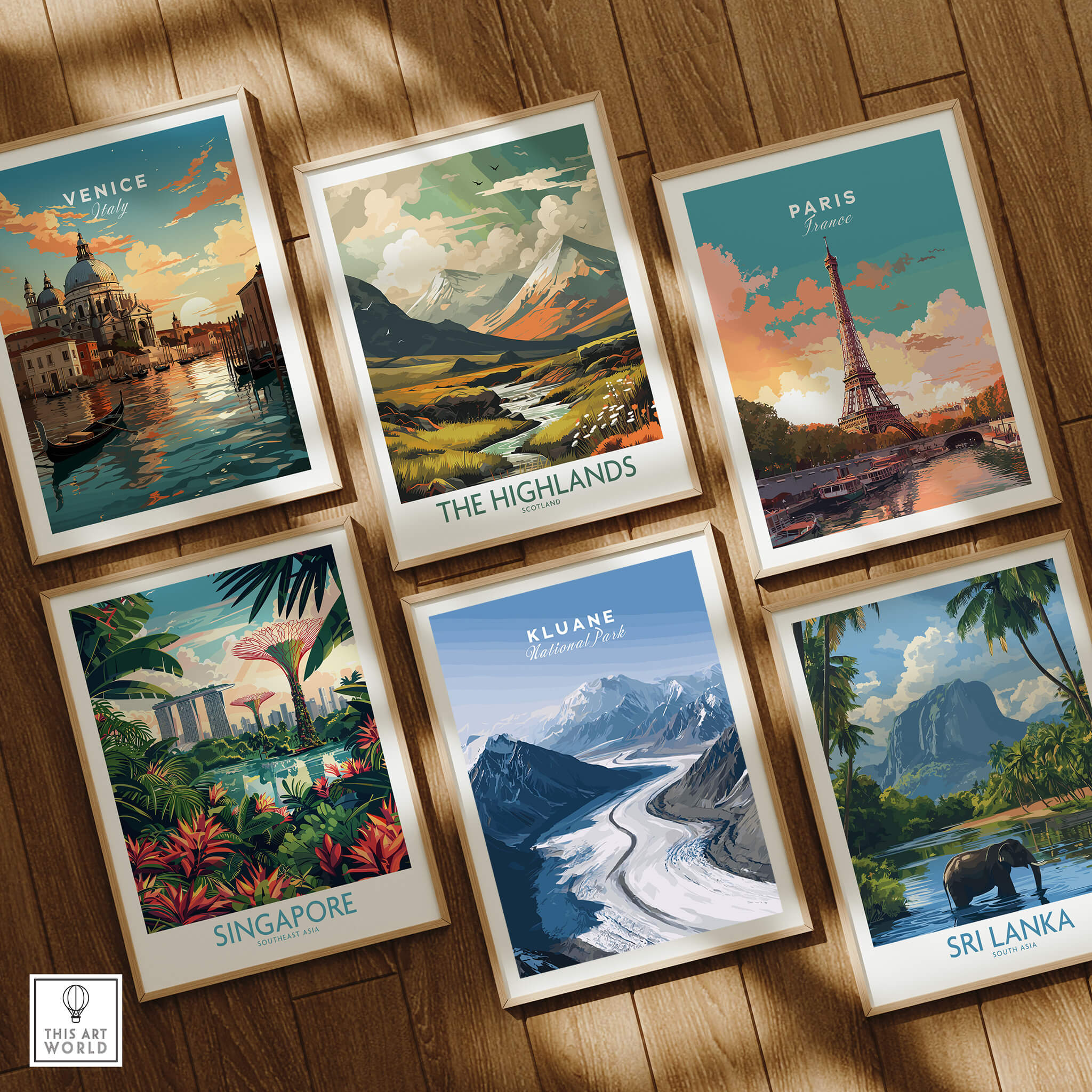 Kluane National Park Poster - Canvas Print among other travel posters like Venice, Paris, Sri Lanka, and Singapore.