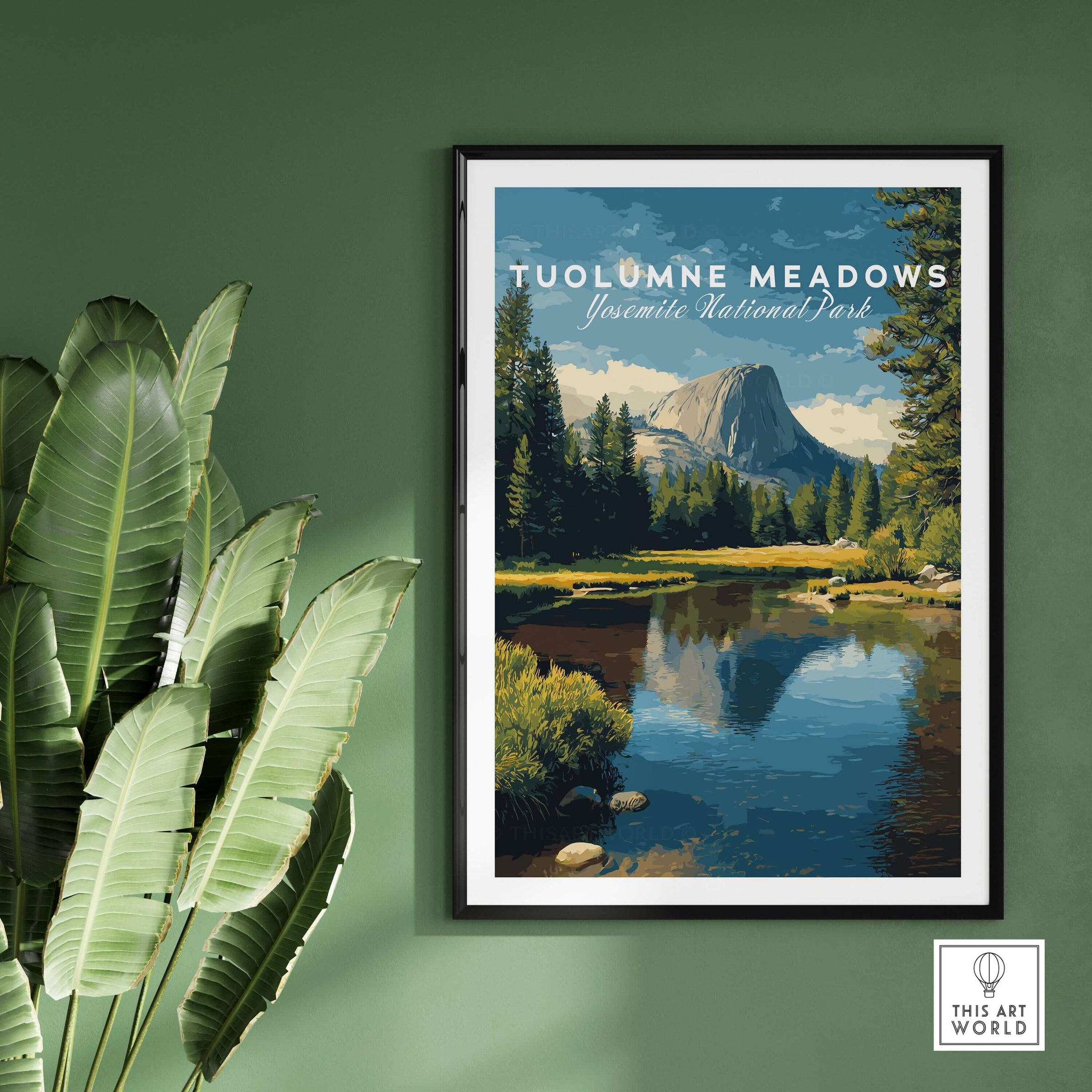 Tuolumne Meadows California Sierra Nevada Print | National Park Decor showcasing stunning alpine landscape.