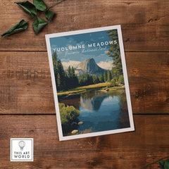 Tuolumne Meadows California Sierra Nevada Print | National Park Decor beautifully capturing alpine scenery.