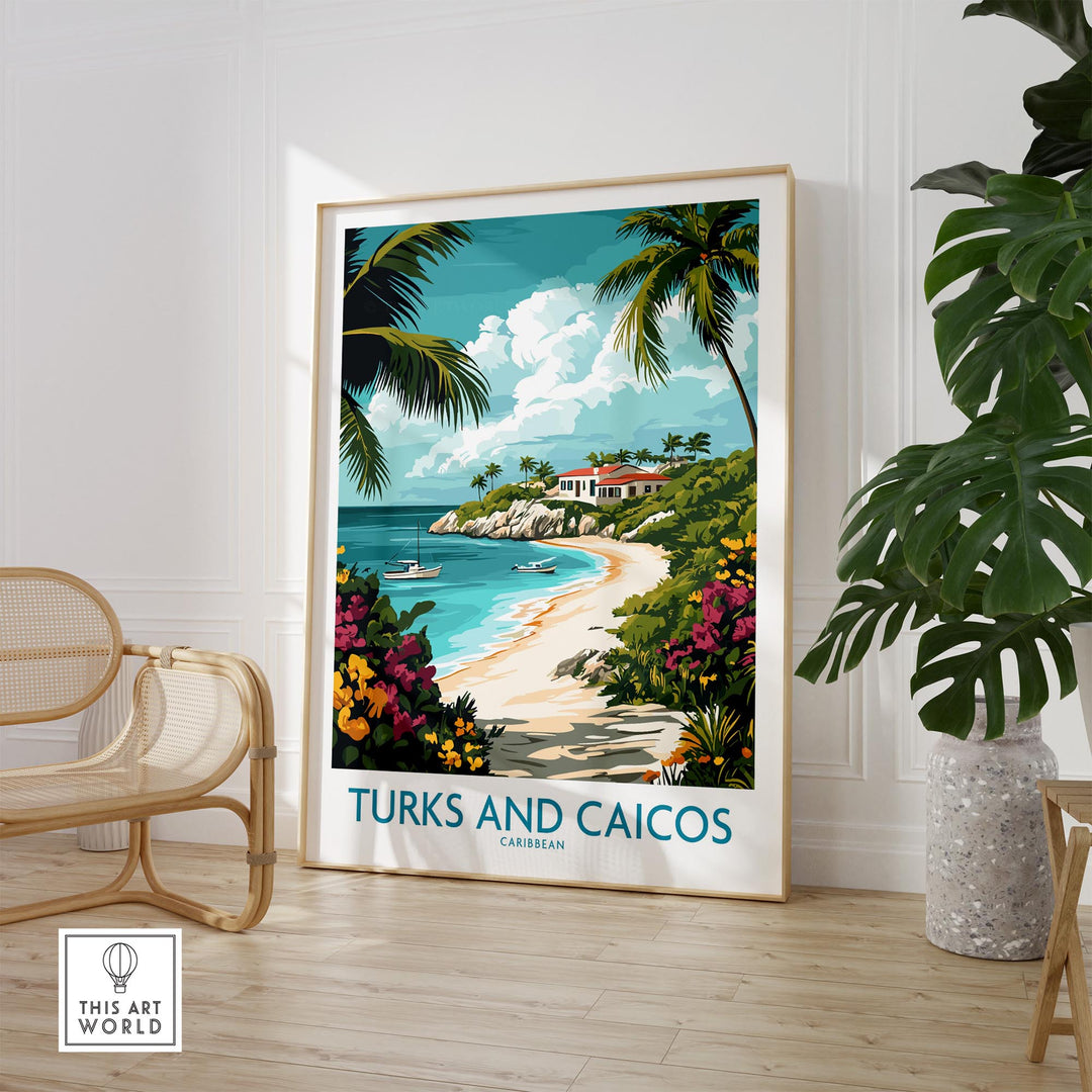 Turks and Caicos Caribbean Wall Art Print