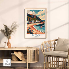 Ty Coch Travel Print Wales-This Art World