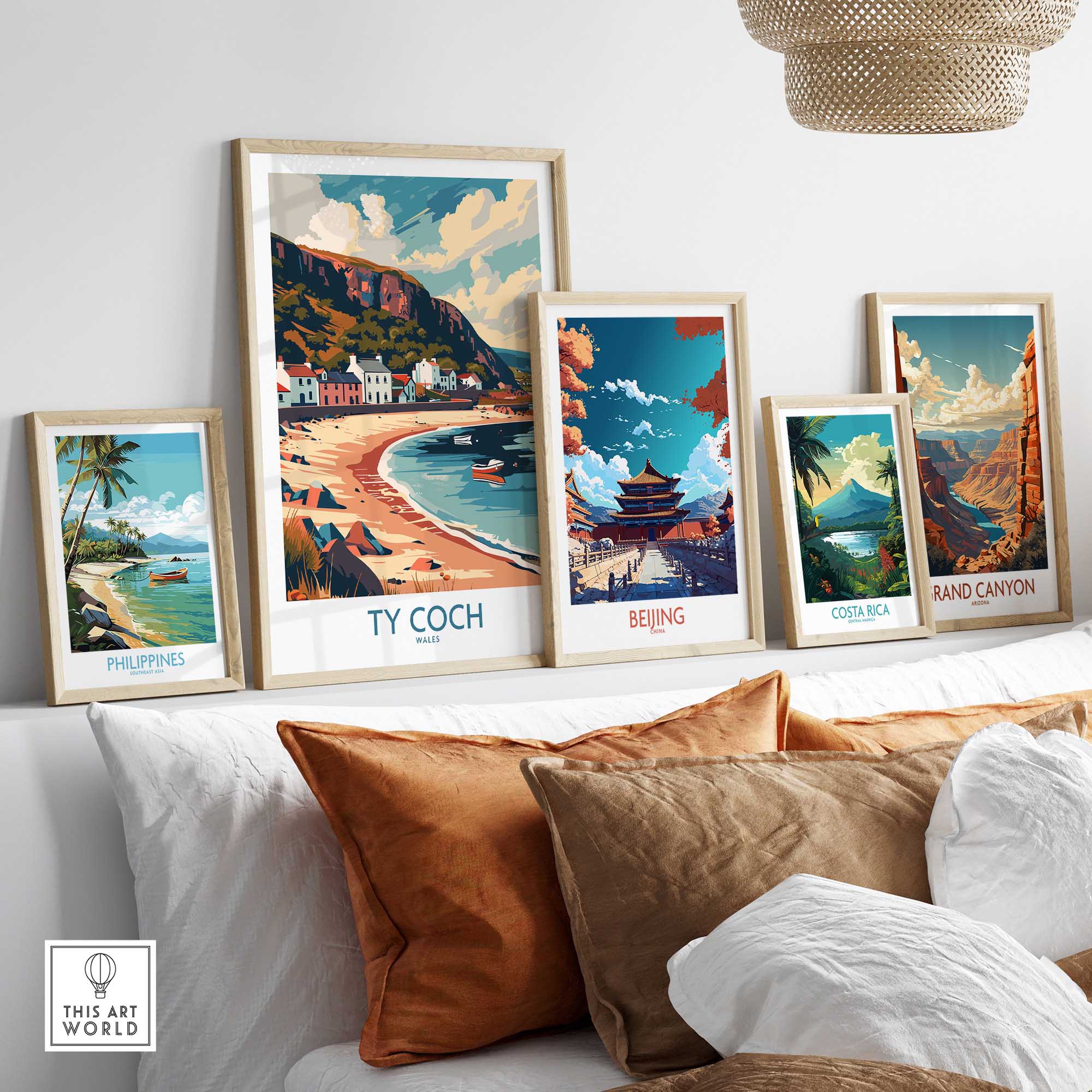 Ty Coch Travel Print Wales-This Art World