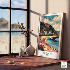 Ty Coch Travel Print Wales-This Art World