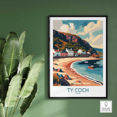 Ty Coch Travel Print Wales-This Art World