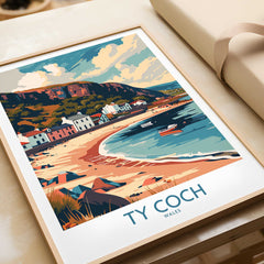 Ty Coch Travel Print Wales-This Art World