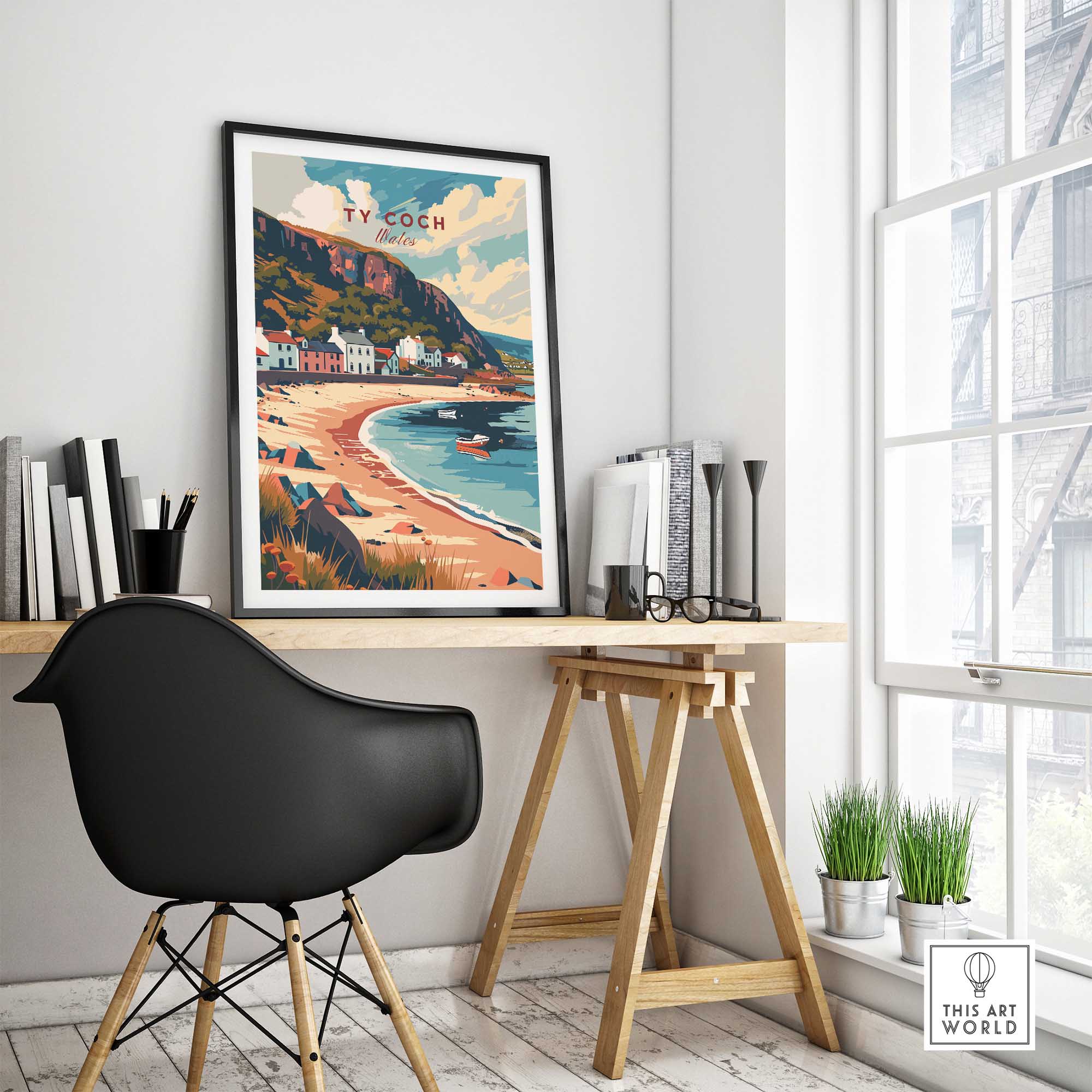 Ty Coch Wales Poster-This Art World