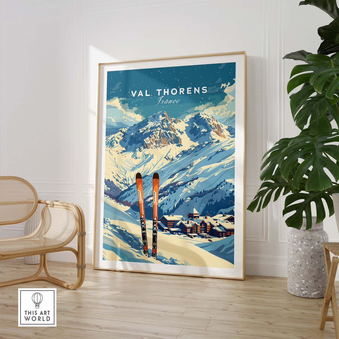 Val Thorens Travel Poster-This Art World