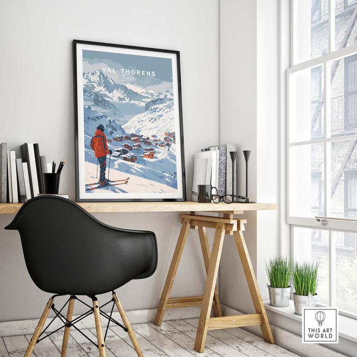 Val Thorens Wall Art Print-This Art World