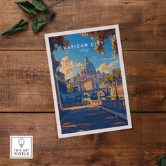Vatican City Travel Poster
