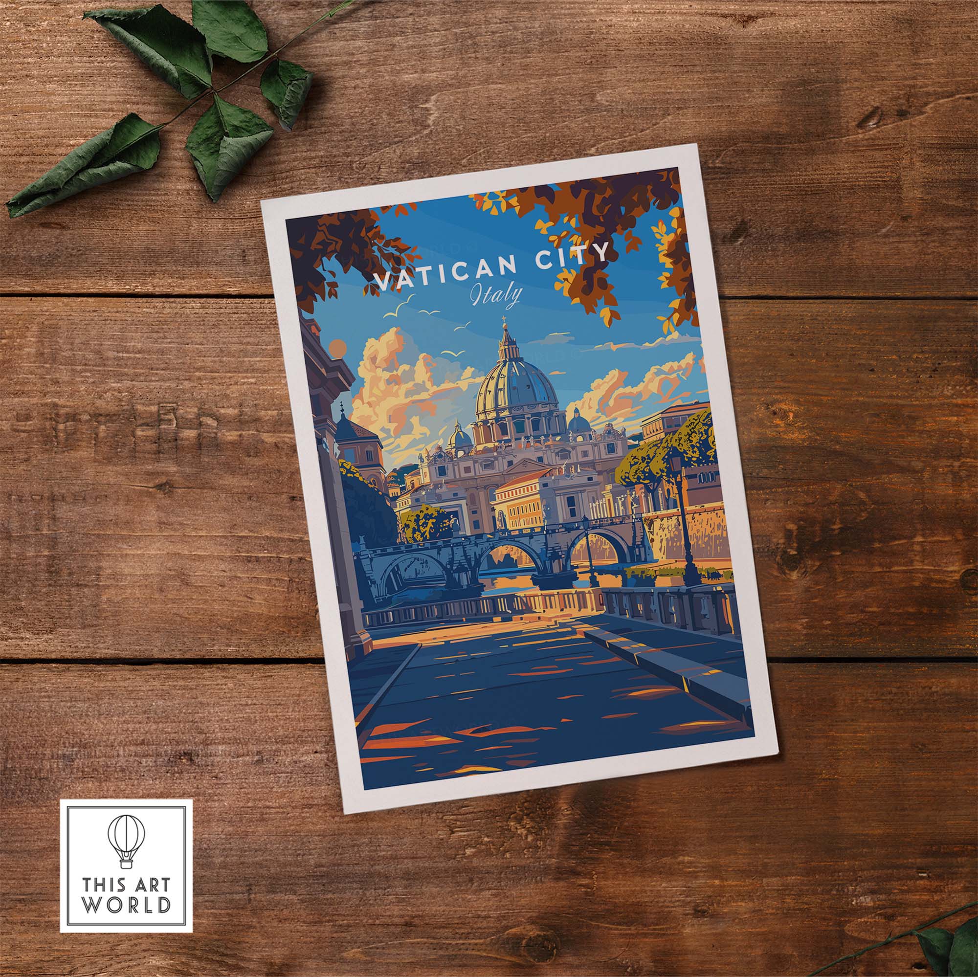 Vatican City Travel Poster