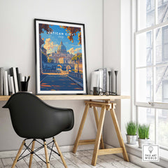 Vatican City Travel Poster