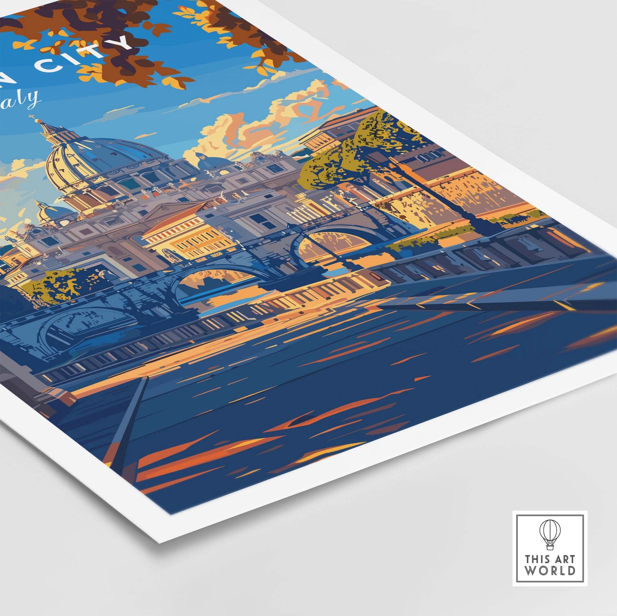 Vatican City Travel Poster