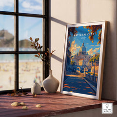 Vatican City Travel Poster