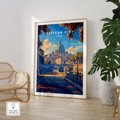 Vatican City Travel Poster