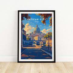 Vatican City Travel Poster
