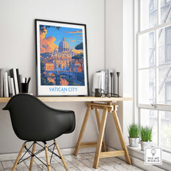 a chair and a table in a room