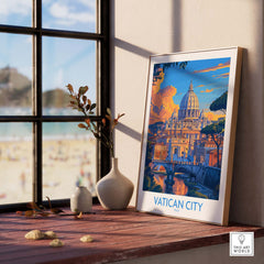 a picture of a picture of a city on a window sill