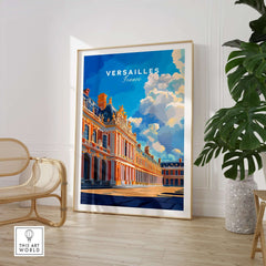 Versailles Print France showcased in a stylish interior, highlighting its grandeur and elegance.
