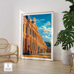 Versailles Wall Art showcasing the grandeur of Versailles in a stylish setting with elegant design details.