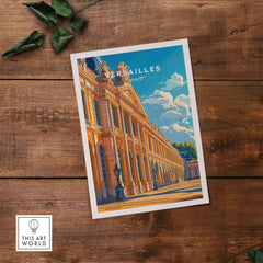 Versailles Wall Art showcasing the grandeur of the iconic palace with intricate designs and elegant colors.
