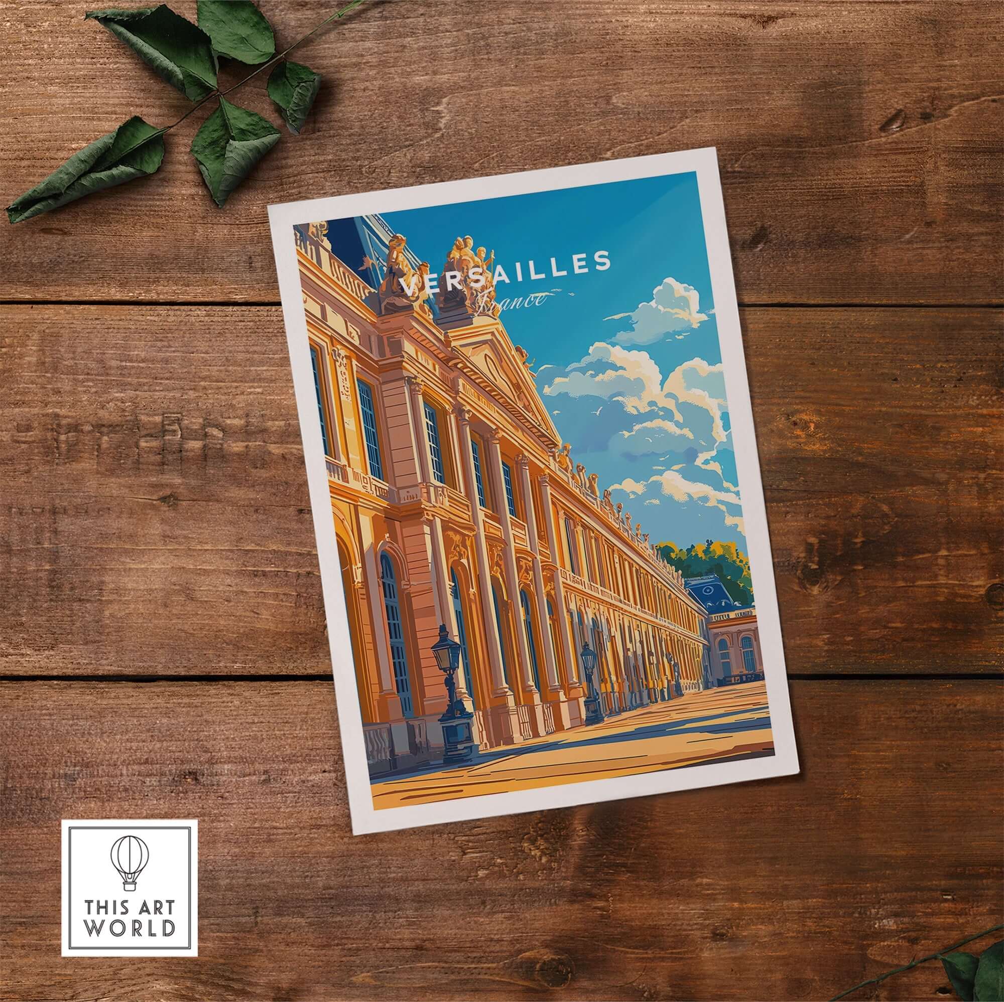 Versailles Wall Art showcasing the grandeur of the iconic palace with intricate designs and elegant colors.