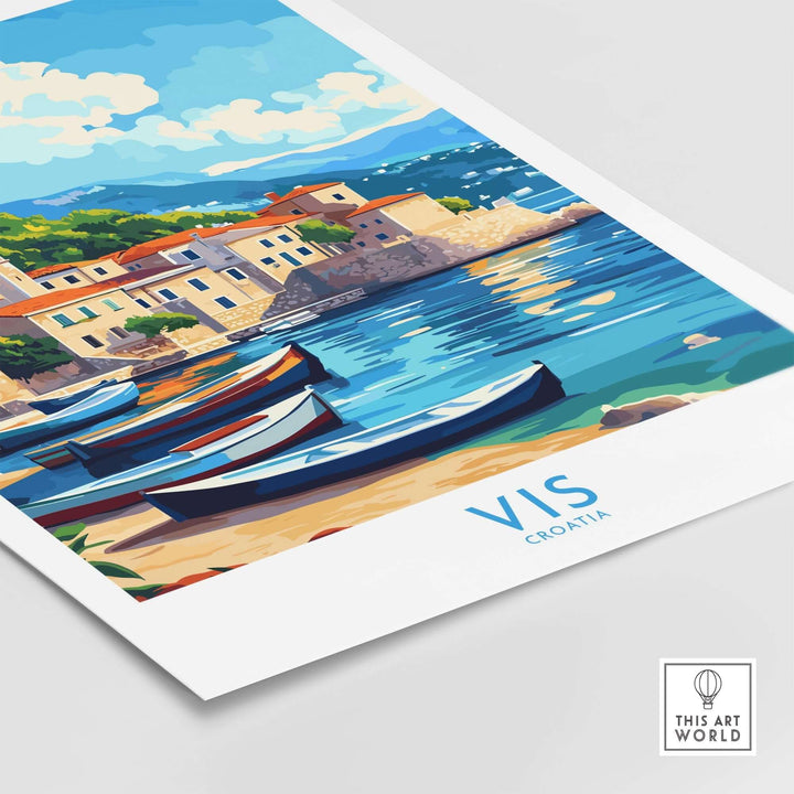 Vis Travel Poster Croatia