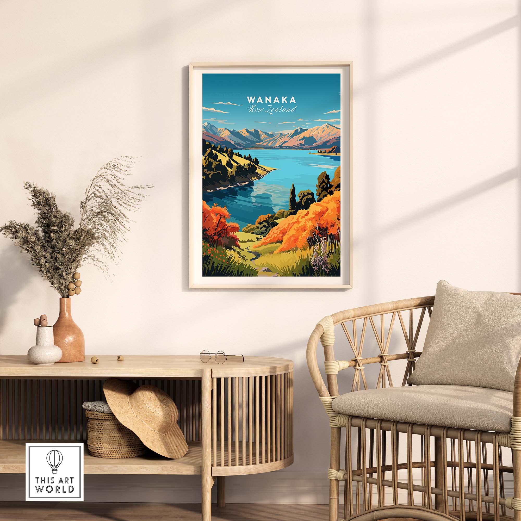 Wanaka Travel Print part of our best collection or travel posters and prints - This Art World