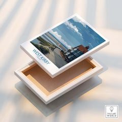 West Kirby Canvas Art Print featuring serene seaside view with sandy shores and coastal charm.