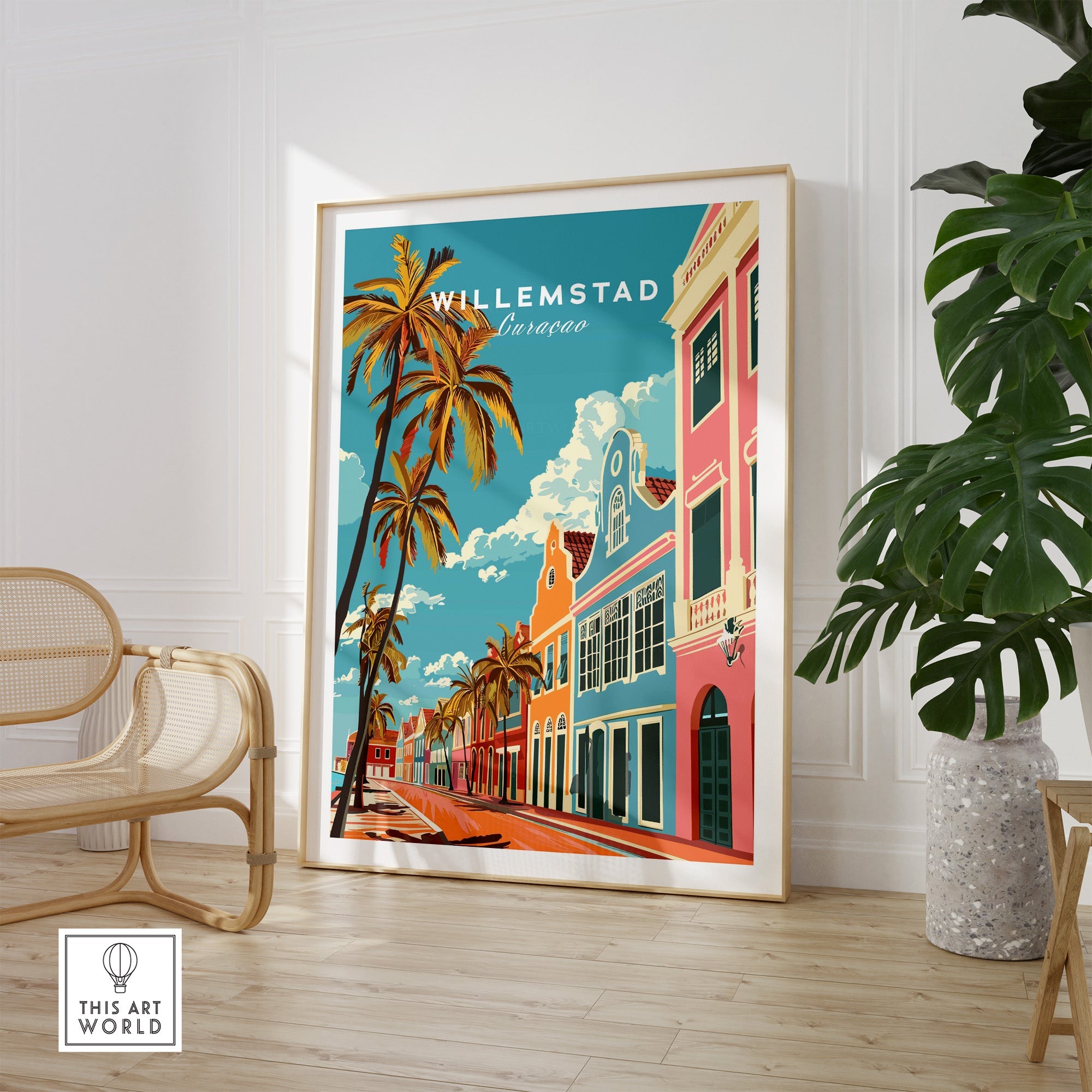 Willemstad Curacao Poster-This Art World