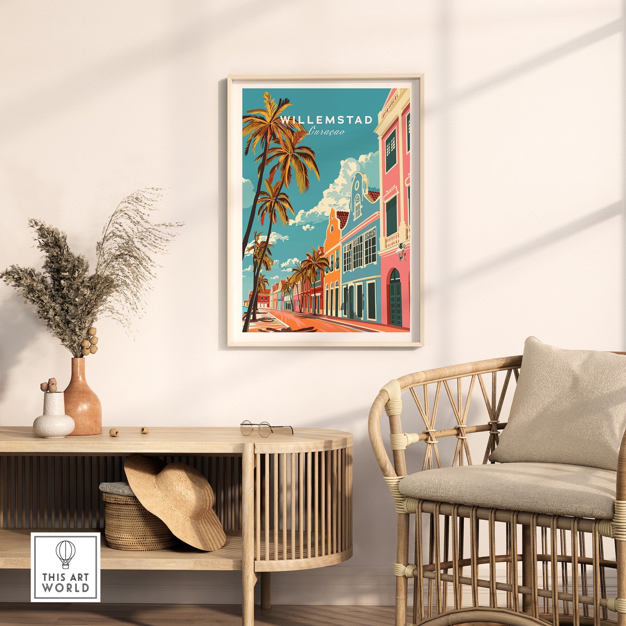 Willemstad Curacao Poster-This Art World