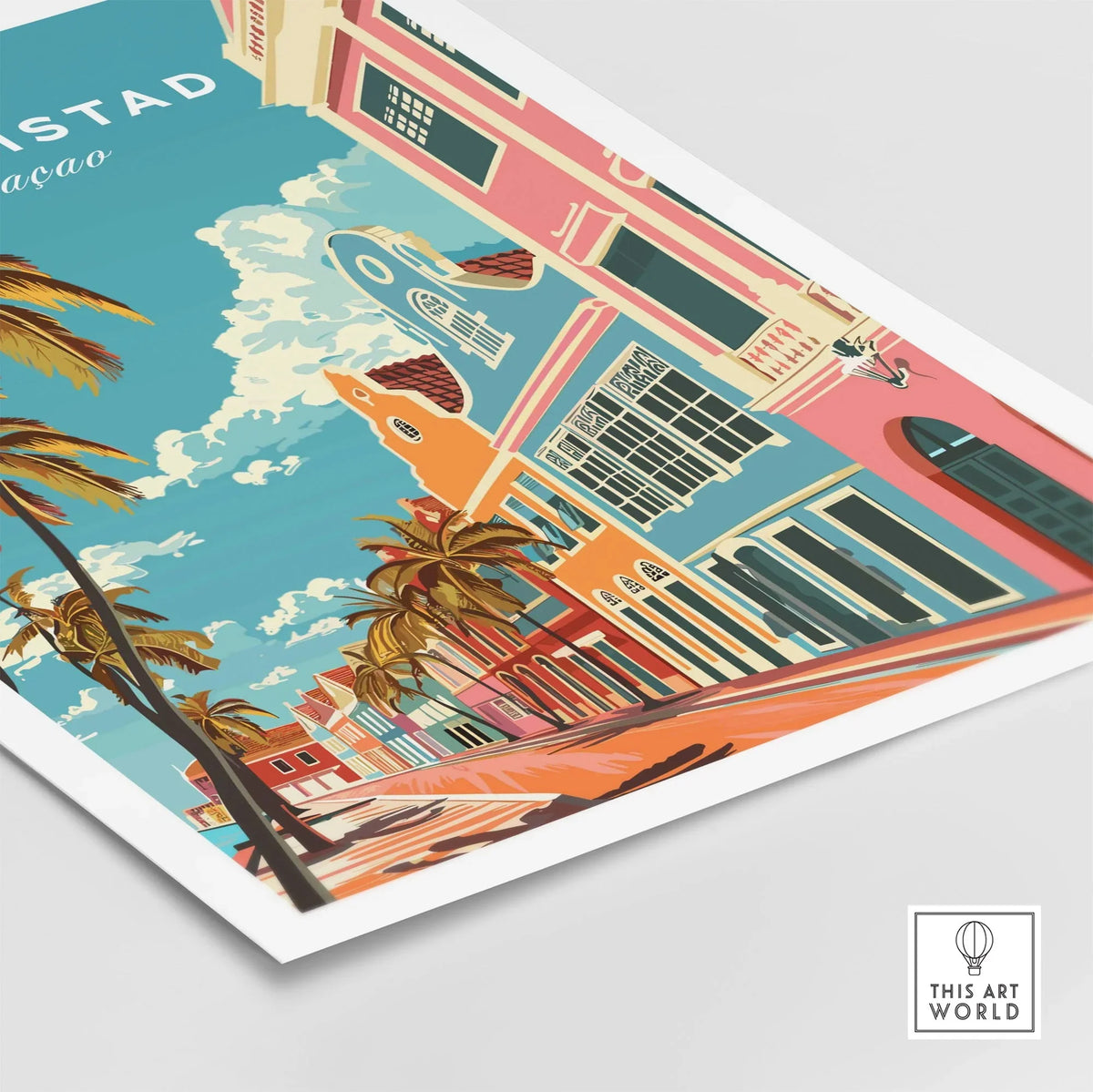 Willemstad Curacao Poster-This Art World