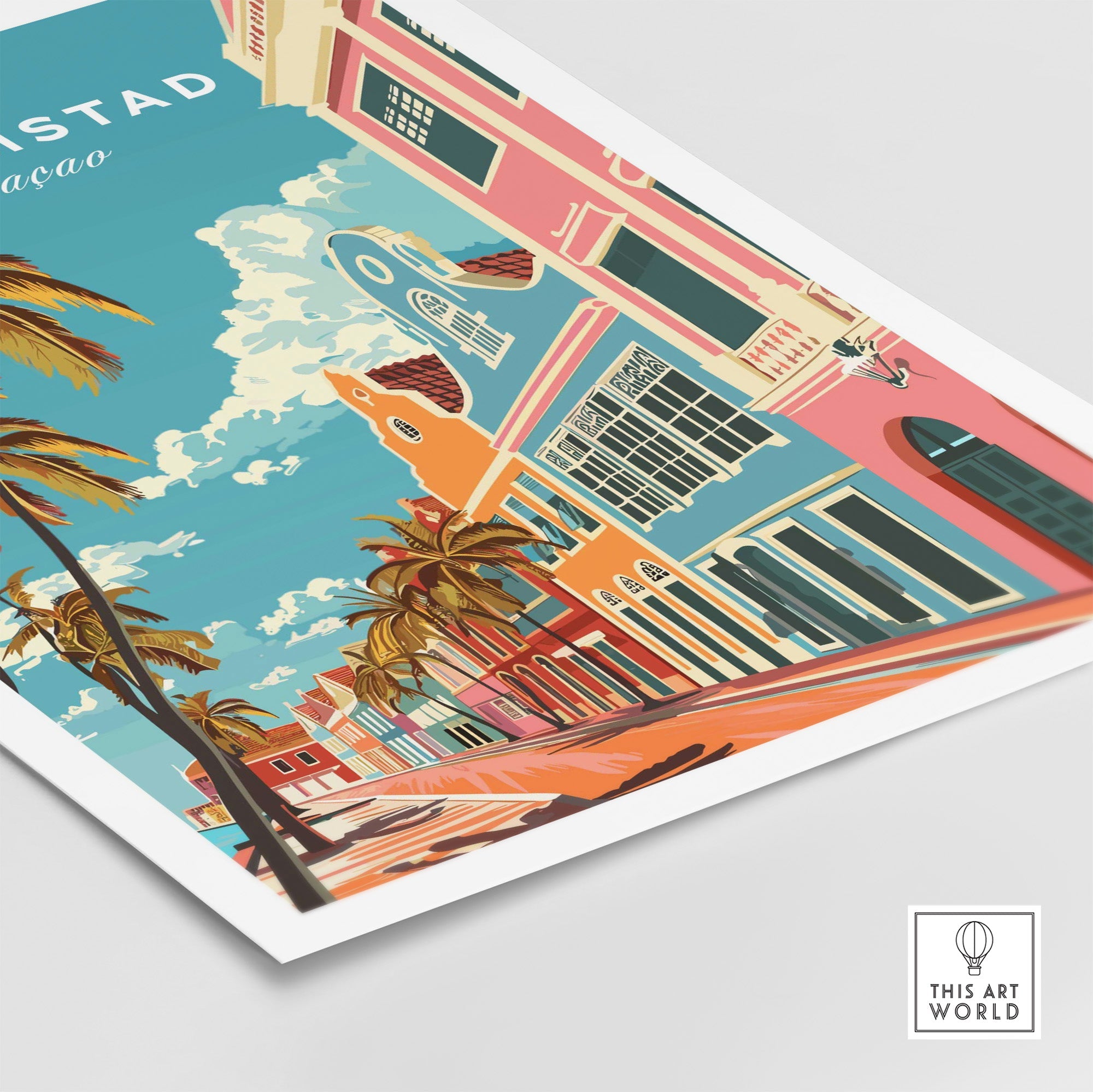 Willemstad Curacao Poster-This Art World