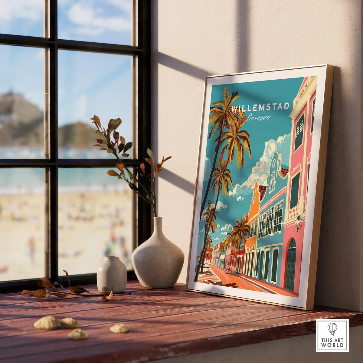 Willemstad Curacao Poster-This Art World