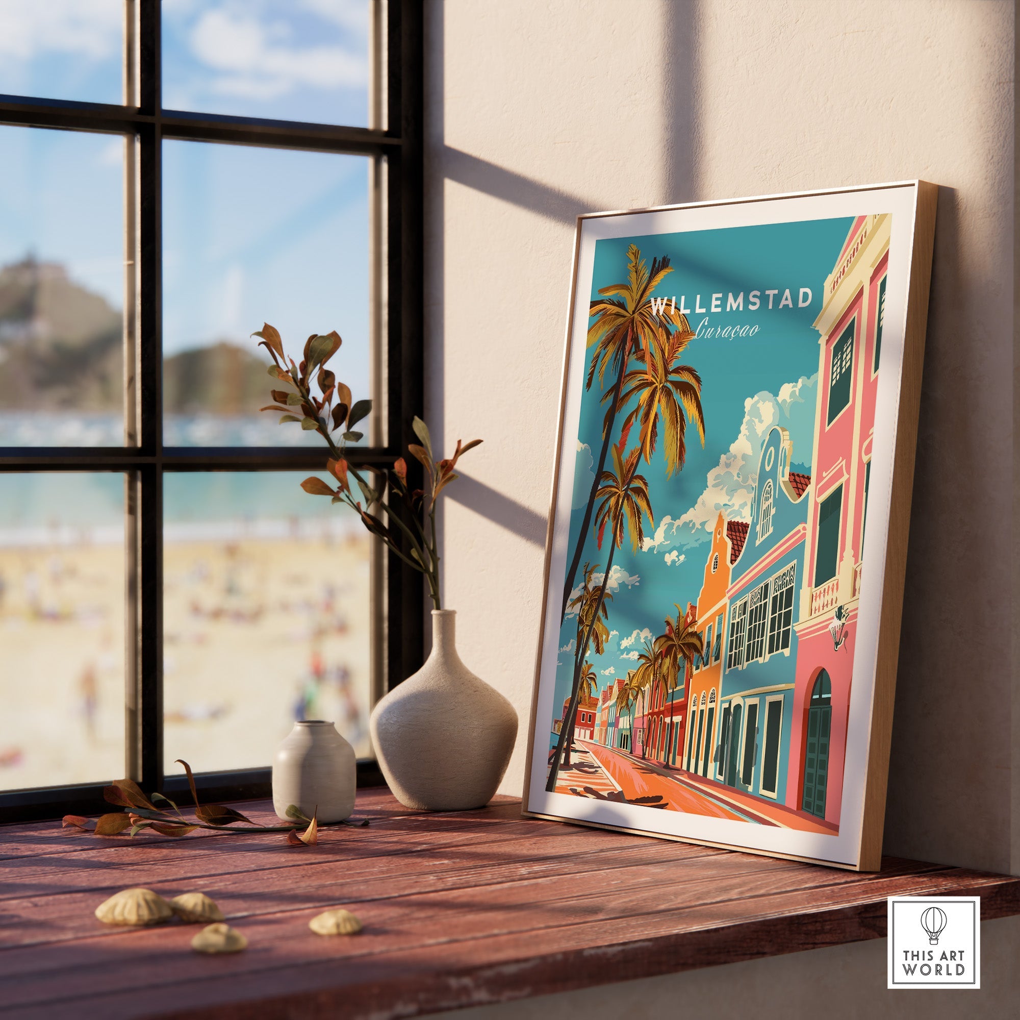 Willemstad Curacao Poster-This Art World