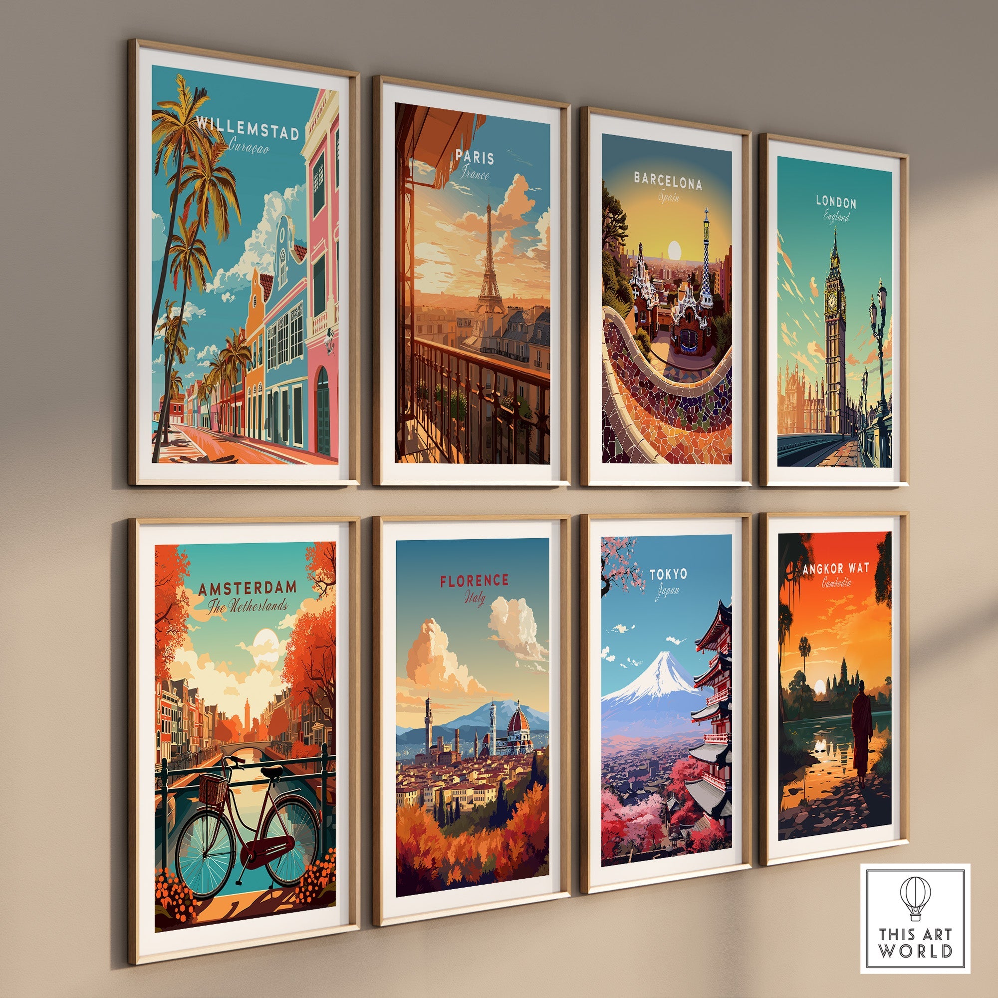 Willemstad Curacao Poster-This Art World