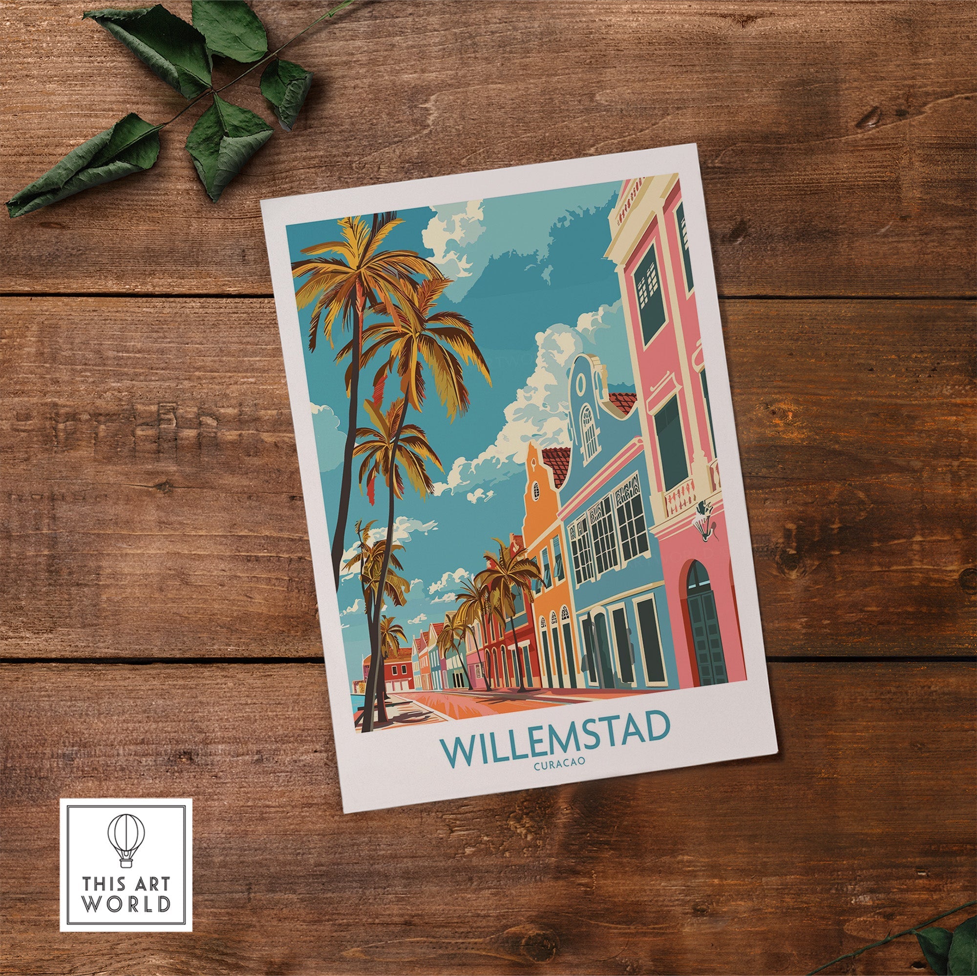 Willemstad Curacao Travel Print-This Art World