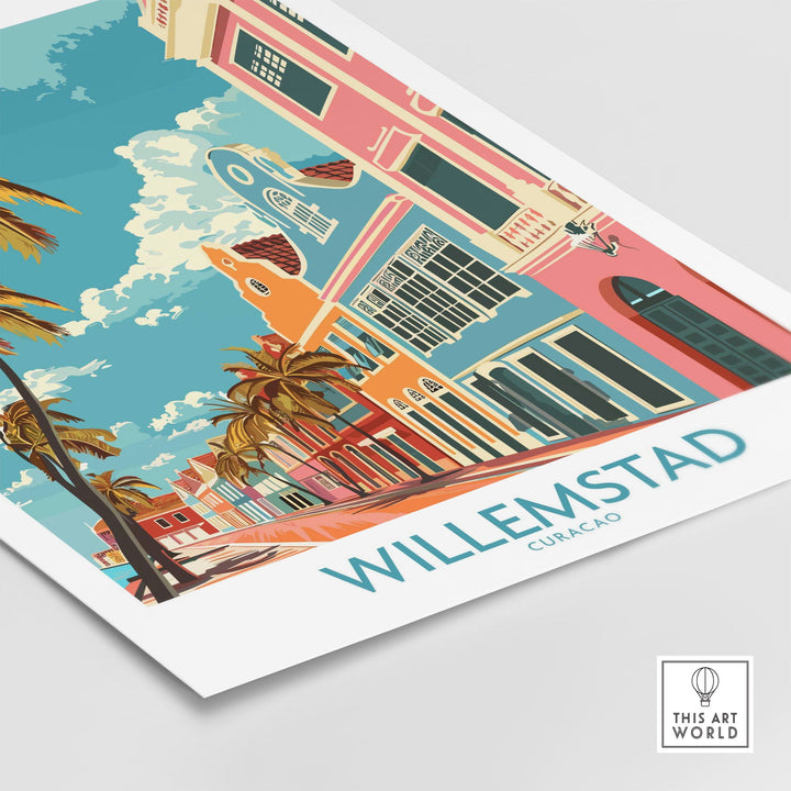 Willemstad Curacao Travel Print-This Art World