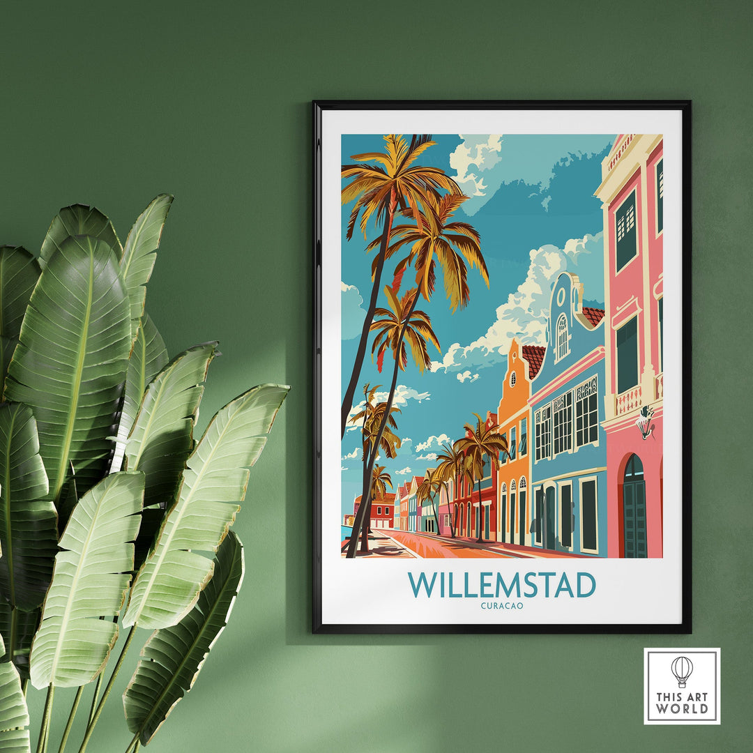 Willemstad Curacao Travel Print-This Art World