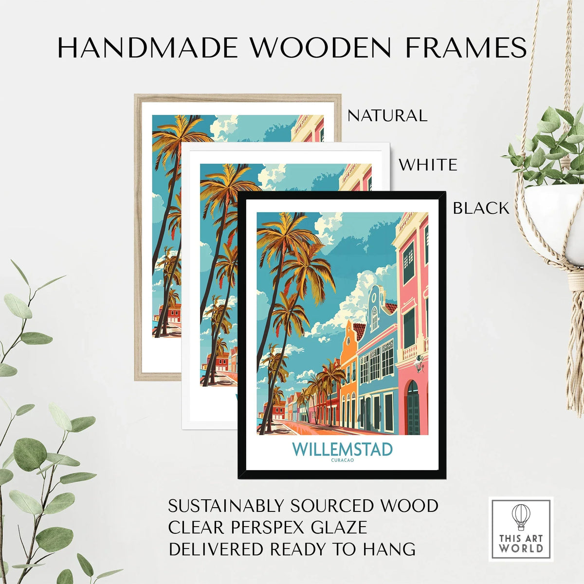 Willemstad Curacao Travel Print-This Art World