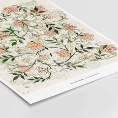 Exhibition Art Print William Morris Jasmine Pattern Floral Botanical Wall Art featuring intricate jasmine flowers.