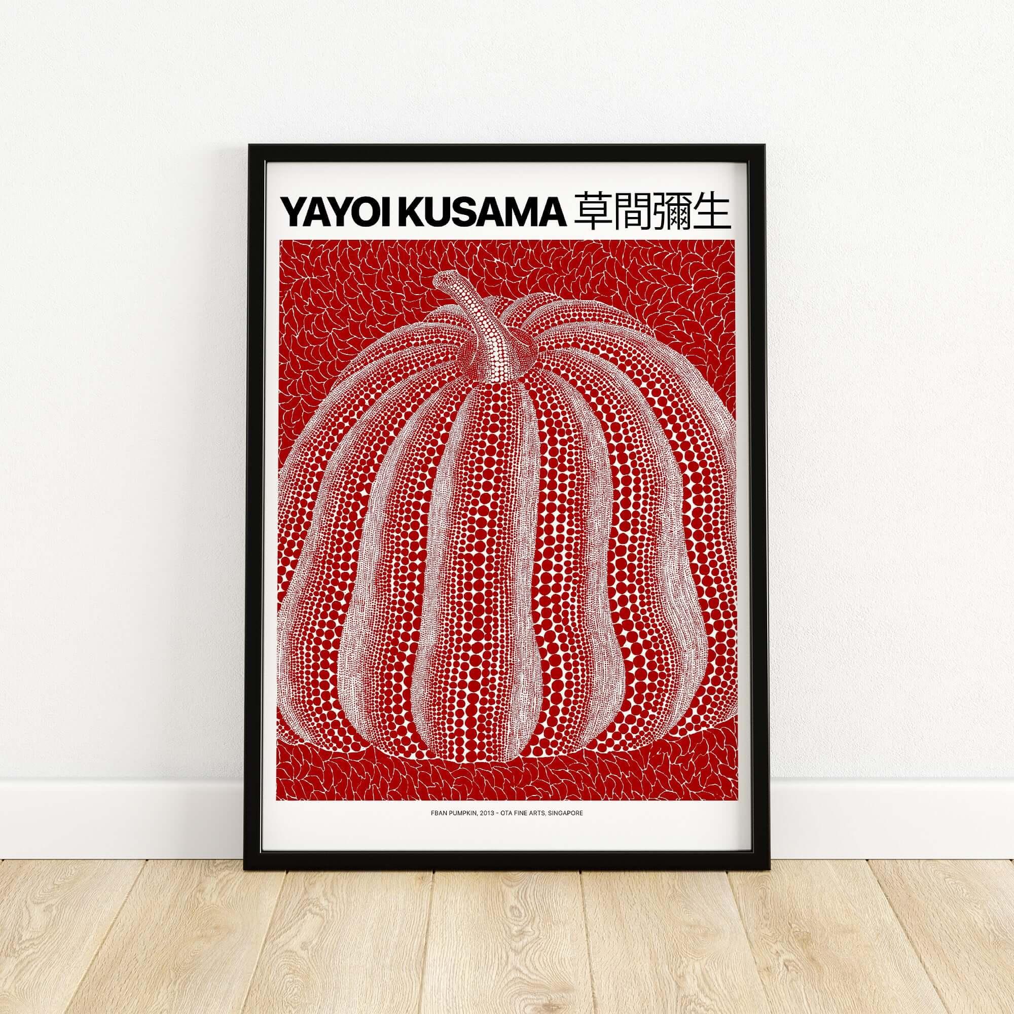 Yayoi Kusama Red White Pumpkin Art Print - This Art World