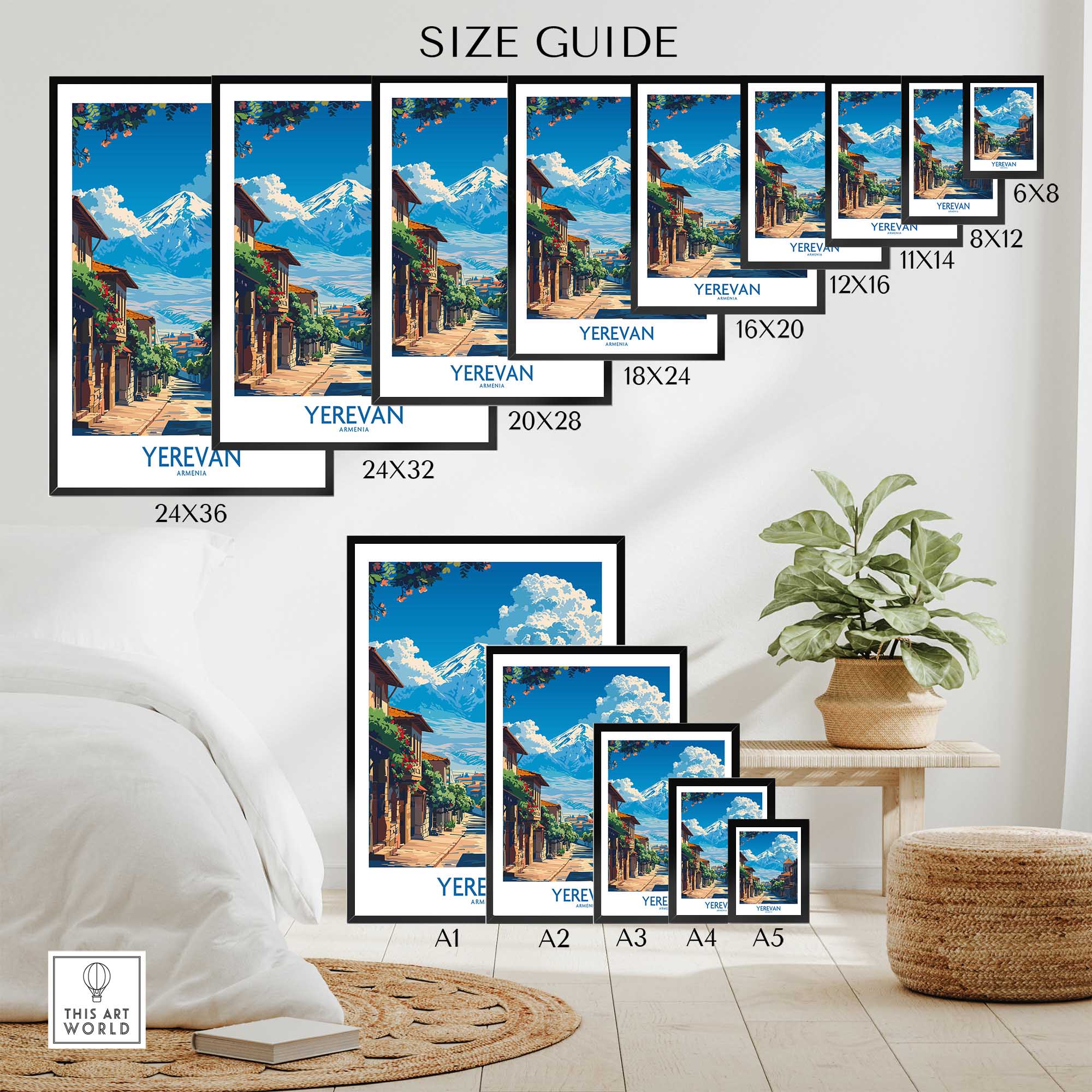 Yerevan Armenia Wall Art Print-This Art World