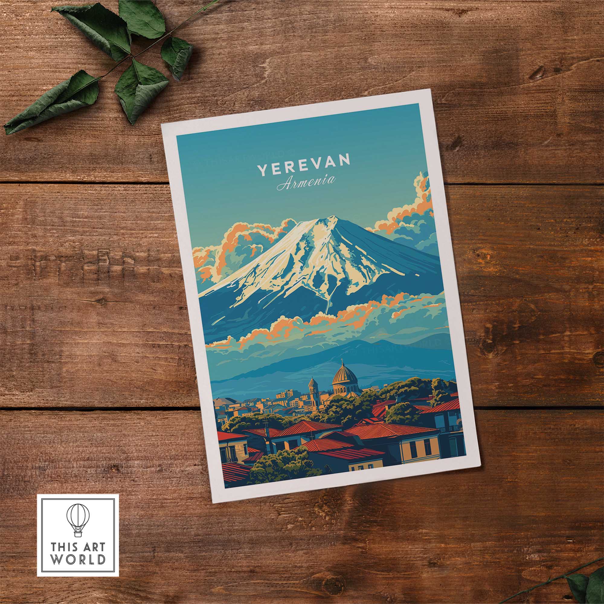 Yerevan Travel Poster Armenia-This Art World