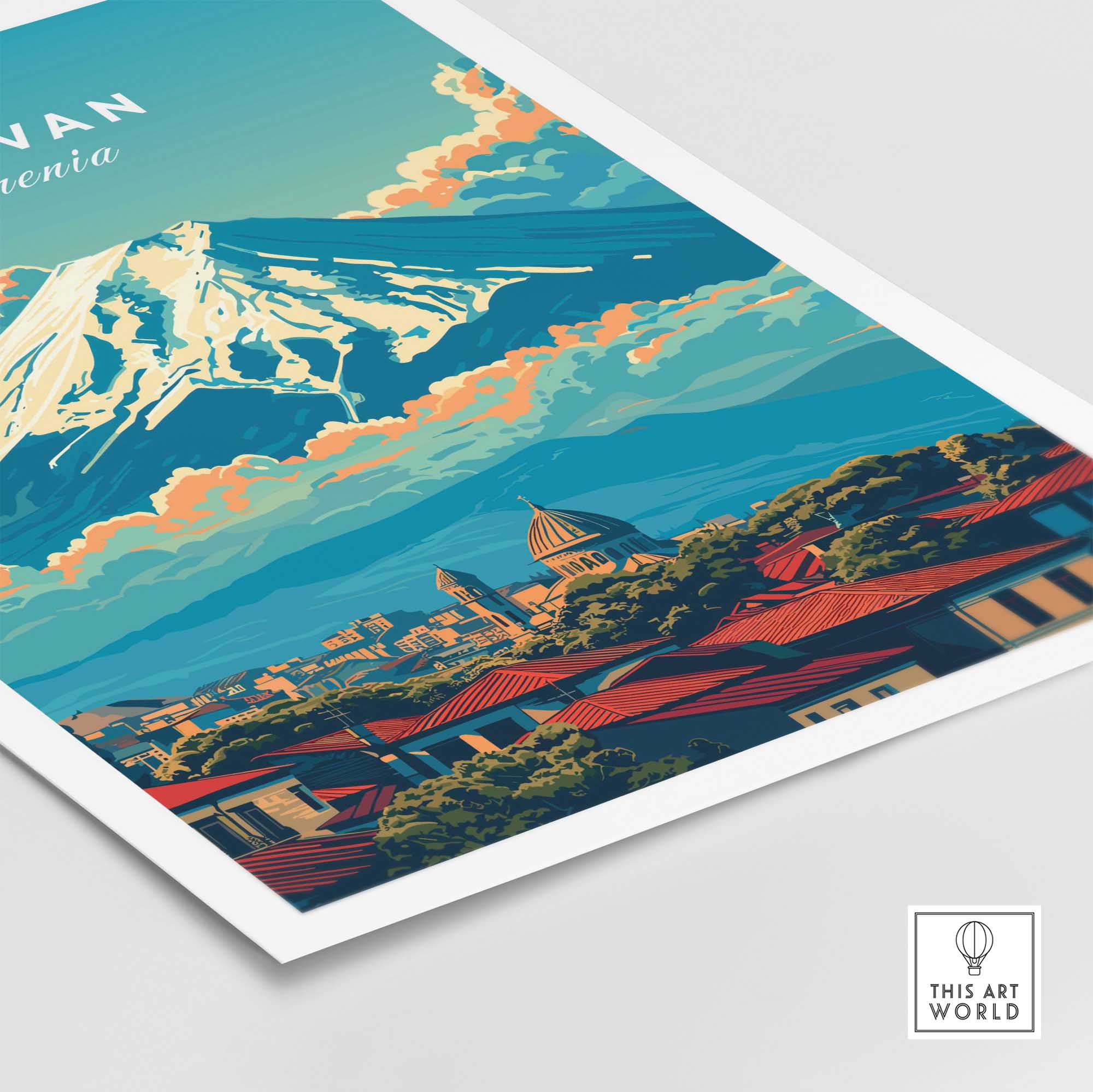 Yerevan Travel Poster Armenia-This Art World