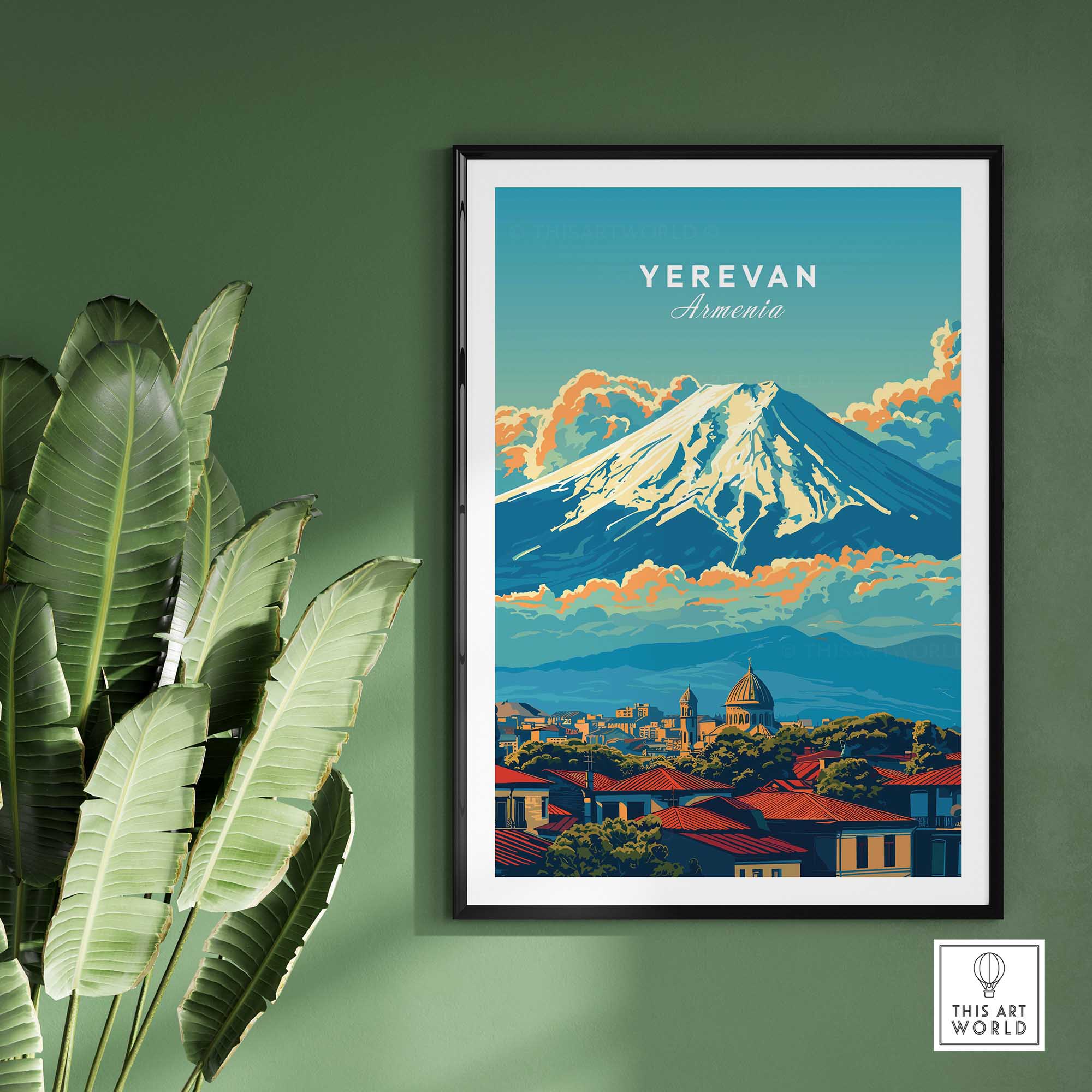 Yerevan Travel Poster Armenia-This Art World