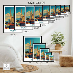 Zagreb Croatia Travel Print-This Art World